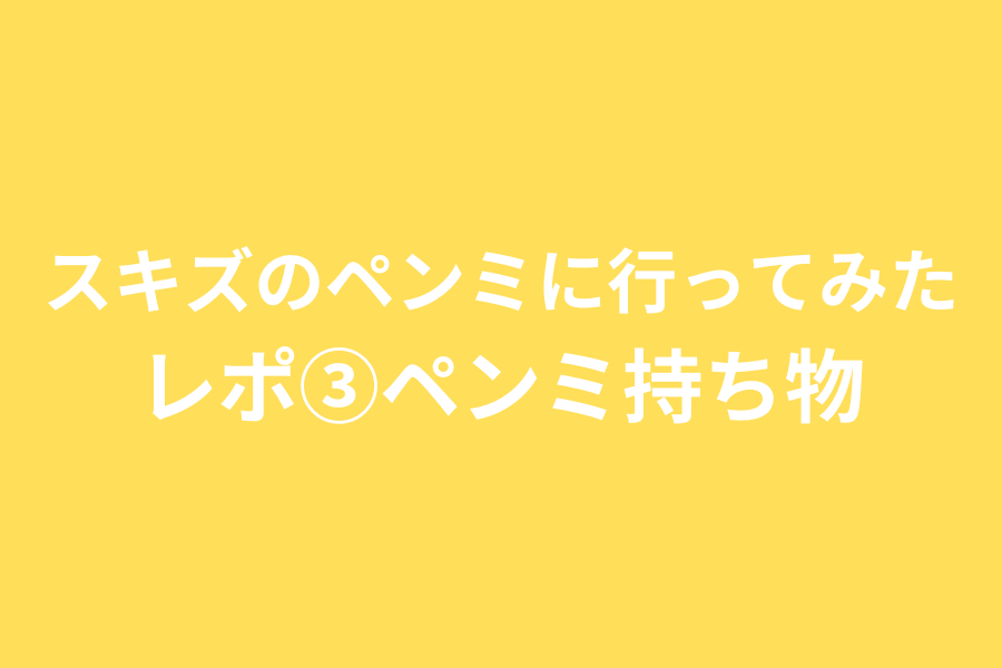 大人の推し活-レポ③ペンミ持ち物